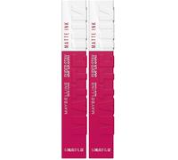 Maybelline New York, SuperStay Matte Ink, Pintalabios Mate de Larga Duración, Tono 120 Artist (Paquete de 2)