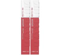 Maybelline New York, Superstay Matte Ink, Pintalabios Mate De Larga Duración, Tono 170 - Initiator, Marrón Nude, 170 Initiator, Vanilla, 5 Mililitro (Paquete de 2)