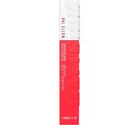 Maybelline New York, SuperStay Matte Ink, Pintalabios Mate de Larga Duración, Tono 25 - Heroine, Naranja Intenso