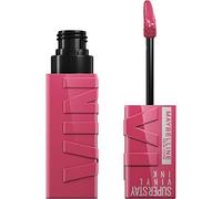 Maybelline New York SuperStay Vinyl Ink Efecto Vinilo Fijo, 20 Coy | Pintalabios Líquido Efecto Vinilo, Larga Duración, Aplicador Preciso, Uso Diario, Fórmula Vegana, SuperStay Vinyl Ink
