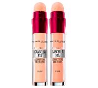 Maybelline New York The Multipurpose Colour Corrector de Edad Líquido 01 Light con Aplicador de Esponja + Corrector de Edad Líquido 07 Arena Contra las Ojeras Antiedad Instantáneo