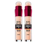 Maybelline New York The Portal of Age Corrector Líquido con Goji y Bayas Haloxyl, Copnet y Pequeños Rudos, Paquete de 2, 02 Nudes