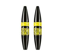 Maybelline Pack 2 The Colossal Go Extreme Leather, Black | Máscara de Pestañas Volumen Extremo, Acabado Intenso, Pack de 2, Negro, The Colossal Go Extreme