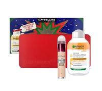 Maybelline Set de regalo para mujer, limpiador corrector ETA 01 y Garnier, agua micelar bifásica, 100 ml, con bolsa