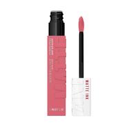 Maybelline New York Pintalabios Superstay Matte Ink, 180 Revolutionary | Acabado Mate, Larga Duración, Color Fucsia Intenso, Alta Pigmentación, Superstay