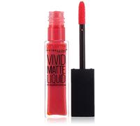 Maybelline Vivid Matte Brillo Labial Líquido, 20 Coraje del Coral - 8 ml