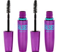 Maybelline Volum Express Falsies Volumizing, Washable Mascara, Blackest Black, 2 count