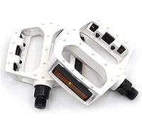 Mayco Bell Bicicleta de montaña Pedales de carretera Plataforma Bicicleta de Commuter 9/16 Aleación de aluminio Cr-mo MTB (Blanco Nuevo)