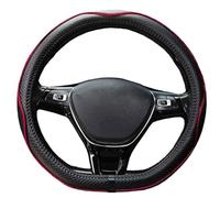 Mayco Bell Funda para Volante de Parte Inferior Plana, Antideslizante, Segura, Suave, Transpirable, Duradera, Envolvente Completa, Agarre cómodo de Piel de Microfibra (Forma de D, Rojo Vino)