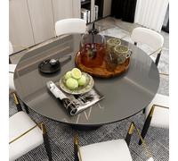 Mayda - Protector de Mesa Redondo Transparente de 2 mm de Grosor - Protector de Mesa de PVC Transparente con Bordes Redondeados, Mantel a Medida o Disponible en Varios tamaños (diámetro 110 cm)