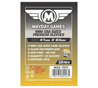 Mayday Games Juego de Cartas Premium de 41 x 63 mm Sleeves Mini USA (Paquete de 50)