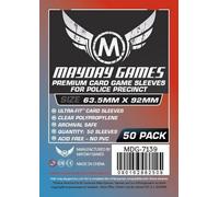 Mayday Games Sleeves Premium Custom Police Precinct 63,5x92mm (50)