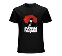 Mayday Parade A Lesson In Romantics Umbrella Man O-Neck 100% Cotton Short Sleeve Unisex T-Shirt M