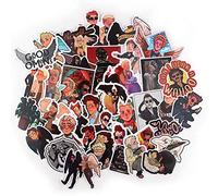 MayDee 38 Good Omen Pegatinas, Pegatinas Personaje Maleta Portátil Motocicleta Monopatín Bicicleta Pegatinas Anime Impermeable Lindo DIY Good Omens Pegatinas, Multicolor