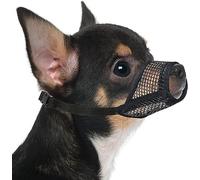 Mayerzon Bozal para Perro, bozales de Malla Suave para Perros pequeños, medianos y Grandes, Chihuahua, caniche, Husky, Labrador Retriever, Protector bucal Transpirable para morder, Masticar, Aseo