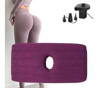 MAYFABD BBL Cama DespuéS De La Cirugía para GlúTeos Tela Flocada Tratamiento Antideslizante Puerto De Inflado De Doble VáLvula Colchón BrasileñO De Elevación De GlúTeos con Agujero