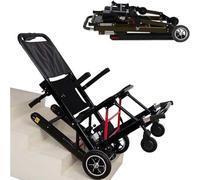 MAYFABD Elevadores De Escaleras Eléctricos Silla para Subir Y Bajar Escaleras Sin Esfuerzo Salvaescaleras para Personas Mayores Silla De Ruedas Eléctrica Plegable Movilidad,Negro