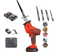 MAYFABD Sierra Eléctrica para Huesos 24V Sierra Carnicero para Cortar Huesos Jamon Congelar Carne Multifunción Sierra con Batería y Cuchilla Cargador Rápido para Costillas Manitas,A