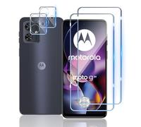 Mayfun Cristal Templado para Motorola Moto G54 5G Protection, [2+2 Piezas] Protector de Pantalla y Protector de Lente de Cámara, 9H Dureza, Antiarañazos Vidrio Templado Film
