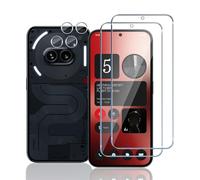 Mayfun Cristal Templado para Nothing Phone 2A Protector, [2+2 Piezas] Protector de Pantalla y Protector de Lente de Cámara, Antiarañazos 9H Dureza, Vidrio Templado Film Protection