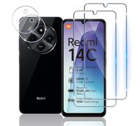Mayfun Protector de Pantalla para Xiaomi Redmi 14C 4G / POCO C75 / Redmi A4 5G, [2+2 Piezas] Cristal Templado y Protector de Lente de Cámara, 9H Dureza, Antiarañazos Vidrio Templado Protection
