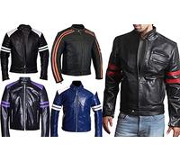Mayhem - Chaqueta de piel sintética para hombre, diseño de motorista