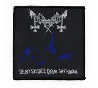 Mayhem De Mysteriis Patch Album Art Banda de Metal Negro Tejido Música Coser En Apliques