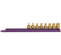 Mayhew Tools 16006 - Juego de doble unidad de perfil bajo, triple cuadrado, 8 piezas, revestimiento de titanio