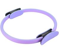 Mayhug Anillo de pilates de fitness, doble mango, círculo de ejercicio, anillo de resistencia de doble agarre para muslos y piernas, 15 pulgadas (morado)