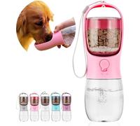 Mayhug Botella de agua portátil para perros con recipiente de alimentos, dispensador de agua a prueba de fugas para perros, gatos, cachorros, caminatas al aire libre, senderismo, viajes esenciales