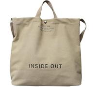 Mayhug Hobos y bolsos de hombro para mujer, bolsos hobo holgados, bolsos de lona para mujer, bolsa de trabajo casual con asa superior, bolsos cruzados, color blanco roto