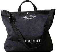 Mayhug Hobos y bolsos de hombro para mujer, bolsos hobo holgados, bolsos de lona para mujer, bolso de trabajo casual con asa superior, bolso cruzado para el cuerpo, color negro
