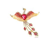 MAYIYAHO Broches de Fénix con Diamantes de imitación y Esmalte para Mujer, Broche de pájaro a la Moda, Accesorios de diseño Colorido, joyería de Animales