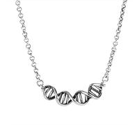 MAYIYAHO Collares de ADN de Color Plata Femenino Nueva Cadena de clavícula Colgante Collar Largo Joyería de Moda