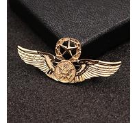 MAYIYAHO Glod Silver Color Metal Fashion Retro Eagle Hawk Brooch Pin Angle Wing Badge para hombres's Accesorios de Cuello de Camisa