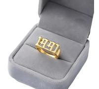 MAYIYAHO Gótico Año de Nacimiento Anillos para Mujeres Acero Inoxidable Oro Color Anillo Tendencia Femenino Joyería Masculina Día de Cumpleaños Regalo Anillos Mujer