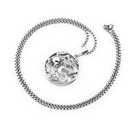 MAYIYAHO Mito Dragón Malvado Collares Colgantes Acero Inoxidable Hombre Mujeres Rock Punk Joyería Caja Cadena Oro Plata Regalo Personalizado