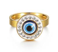 MAYIYAHO Oro Plata Color Diablo's Anillo Ocular Índice Dedo Anillo Punk Anillos para Hombres Mujeres Moda Joyería anillos Regalos