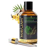 MAYJAM Aceite de Coco y Vainilla 100ml, Aceite De Fragancia De Coco y Vainilla para Difusor de Aceites Esenciales, Aromaterapia, Dulces Sueños