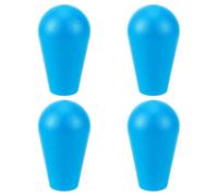 MAYJOYDIY 4 piezas de joystick ovalado azul cabeza arcade joystick reemplazo 5,2 × 3 cm ABS plástico ABS joystick asas con barra basculante para controladores de juegos y máquinas automáticas de