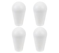 MAYJOYDIY 4 piezas de joystick ovalado blanco cabeza arcade joystick reemplazo 5,2 × 3 cm ABS plástico ABS joystick asas con barra basculante para controladores de juegos y máquinas automáticas de