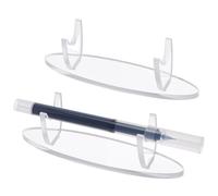 MAYJOYDIY 4 piezas de soporte de sable transparente acrílico transparente varita mágica expositor samurai espada soporte mesa lápiz lápiz exhibición colección para decoración de escritorio