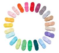 MAYJOYDIY Cinta de sarga de algodón de 42 m x 15 mm, 23 colores, cinta de espiga, cinta al bies, cinta de sarga de costura para costura, envoltura de regalos, manualidades