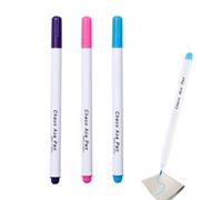 Maykafay 3pcs Rotuladores de Tela Borrables con Agua, Marcadores Solubles en Agua, para Costura, para Tejidos Acolchado, Bordado, Sastrería