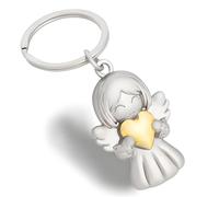 Maykafay Llavero Amigo Hijo Hija Regalos Mujeres Hombres, Llavero Ángel Guardián, Regalo Graduación del Dia del Maestro Regalo de acción de Gracias, Dorado