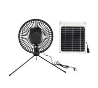 maykawe Ventilador de camping con trípode ajustable IP67, panel portátil de 10 W para actividades de picnic al aire libre