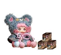 MayMei Tiny Bear Cookie Serie Blind Box Figuras de Acción Misterio Caja Linda Caja de Juguete Aleatorio Regalo de Cumpleaños Navidad Juguetes Coleccionables para Adornos de Escritorio, 3 Piezas