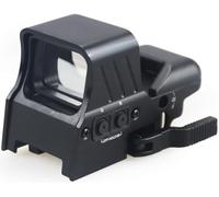 MAYMOC Montura Picatinny de liberación rápida de 20 mm para mira de Punto Rojo/Verde, mira réflex Abierta de 4 retículas, óptica de Punto Rojo 1x22x33