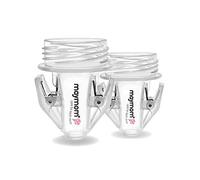 Maymom Adaptadores para bolsas de leche materna compatibles con Philips Avent, Spectra S1 y S2, para protectores de cuello ancho, transparentes, sin BPA, 2 unidades