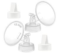 Maymom Brida de boca ancha de 15 mm y pico de pato compatibles con bombas Spectra/Motif Luna/Ameda MYA.